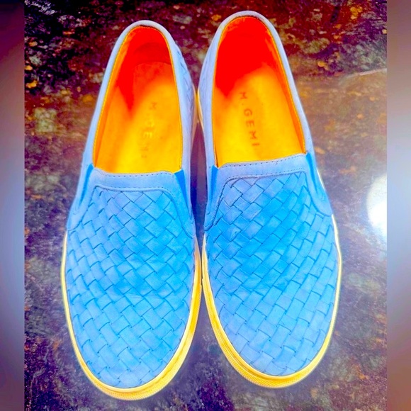 M. Gemi Women\'s Blue Woven Flats